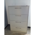 Global Grey 4 Drawer Lateral File Cabinet, Locking